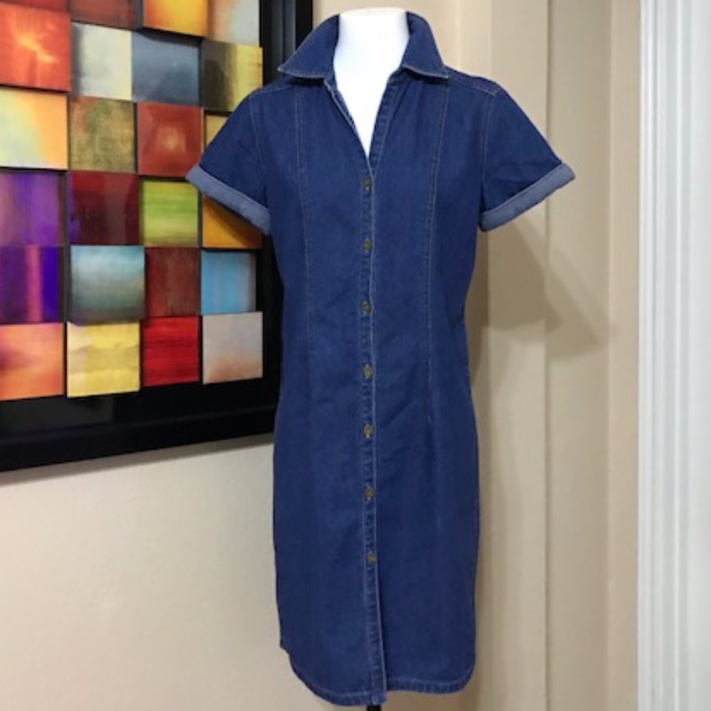 🌺👗💋Liz Claiborne Denim Dress Size 4